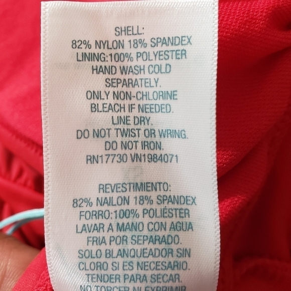 Kona Sol Red Ruffle One-Piece Swimsuit Sz XS (0-2) - Picture 4 of 5